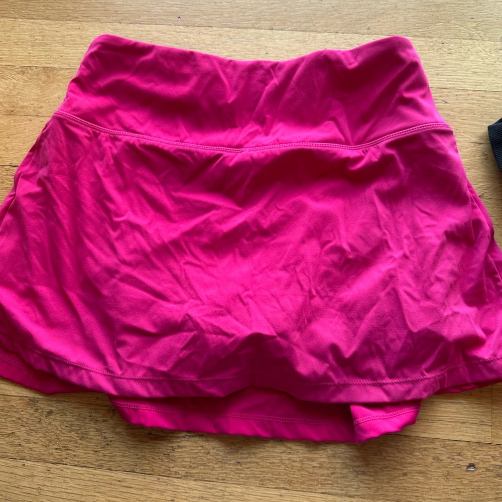Vibrant Pink Athletic Skirt